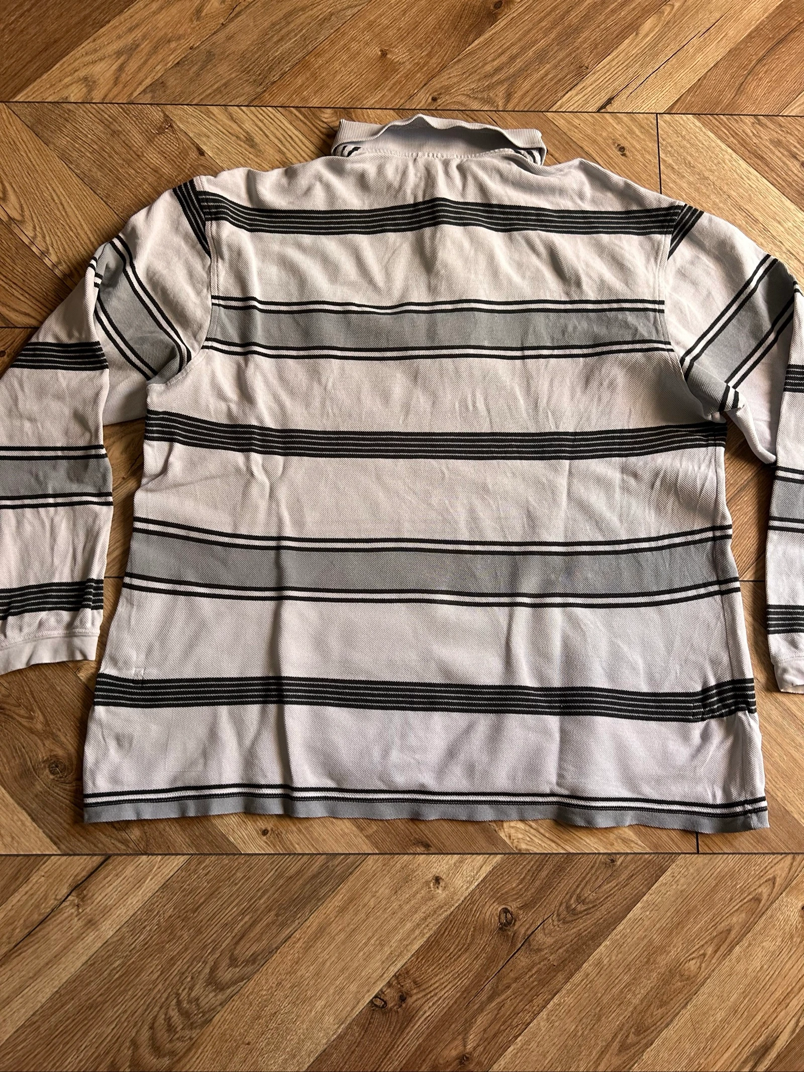 Lacoste long-sleeved striped polo – Size 6 (XL) - Vintage – photo 17
